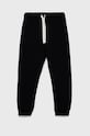 United Colors of Benetton spodnie dresowe bawełniane dziecięce dzianina czarny 3J70GF010.P.NOS