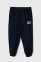 Dětské bavlněné tepláky EA7 Emporio Armani potisk námořnická modř 8NBP51.BJ05Z