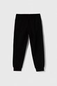 EA7 Emporio Armani gyerek pamut melegítőnadrág 8NBP51.BJ05Z fekete AA00
