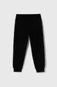 EA7 Emporio Armani spodnie dresowe bawełniane dziecięce czarny