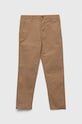 United Colors of Benetton spodnie dziecięce z elastanem beżowy 4HK2CF011.G.NOS