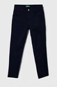 Дитячі штани United Colors of Benetton з еластаном темно-синій 4HM6CE00P.G.NOS