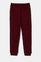 Guess spodnie dresowe dziecięce bawełna bordowy L93Q24.KAUG0.9BYH