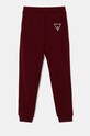 Guess spodnie dresowe dziecięce L93Q24.KAUG0.9BYH bordowy AA00