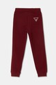 Detské bavlnené tepláky Guess N93Q17.KAUG0.9BYH burgundské AA00