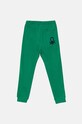 Detské bavlnené nohavice United Colors of Benetton 3J68CF058.G.NOS zelená AA00