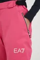 рожевий EA7 Emporio Armani лижні штани