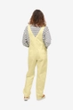 Хлопковый комбинезон Carhartt WIP Bib Overall Straight бежевый