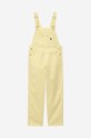 Clothing Carhartt WIP cotton overalls Bib Overall Straight I027998. beige