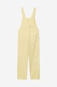 Carhartt WIP cotton overalls Bib Overall Straight beige I027998.