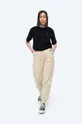 Carhartt WIP spodnie dresowe bawełniane Mosby Script Sweat brązowy