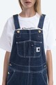 Džínové lacláče Carhartt WIP W Bib Overall I028638 BLUE STONE námořnická modř I028638.