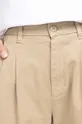bej Carhartt WIP pantaloni de bumbac Cara Cropped Pant