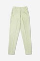 Wood Wood pantaloni in lino misto Courtney Mini Stripe Trousers verde 12211600.5291