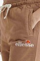 Дрехи Памучен спортен панталон Ellesse Taran Cropped Jog SGM14012 кафяв