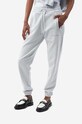 Filling Pieces spodnie dresowe bawełniane bawełna szary 76913686663