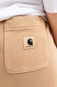 Carhartt WIP pantaloni de trening din bumbac maro I029538.DUSTY.H.BR