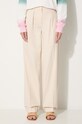 A.P.C. cotton trousers Grand Pantal Camila cotton beige COEPY.F08401
