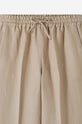 Ľanové nohavice A.P.C. Pantalon Carlota LIAEO.F08426 béžová AA00