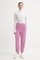 Κοτλέ παντελόνι American Vintage PADO137 ροζ AA00