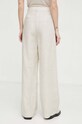 Îmbrăcăminte Gestuz pantaloni din amestec de in 10908814 bej