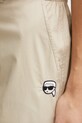 Karl Lagerfeld pantaloni de bumbac IKON bej A1W10098