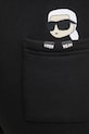 Karl Lagerfeld spodnie dresowe IKON czarny A1W10130