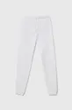 biały United Colors of Benetton spodnie dresowe bawełniane dziecięce Dziecięcy