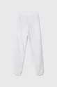 United Colors of Benetton spodnie dresowe bawełniane dziecięce biały