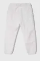 Παιδικό βαμβακερό παντελόνι United Colors of Benetton λευκό