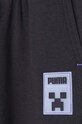 Băieți Puma pantaloni de trening din bumbac pentru copii x Minecraft 670364.01 negru