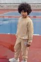 бежевый Детские хлопковые штаны Mini Rodini Детский
