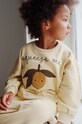 Dětská mikina Konges Sløjd LOU SWEATSHIRT bez kapuce béžová KS5676