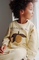Детски суичър Konges Sløjd LOU SWEATSHIRT без качулка бежов KS5676