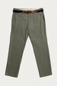 Hlače Selected Homme s elastinom zelena 16068376