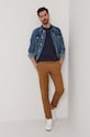 Selected Homme Spodnie 16074057 brązowy AA00
