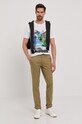 Nohavice Selected Homme 16074057 zelená AA00