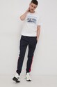 Nohavice Jack & Jones pletenina tmavomodrá 12197199.NavyBlazer