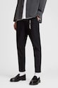 AllSaints pantaloni bumbac negru MM062V