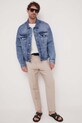 Armani Exchange pantaloni in lino 8NZP15.ZNFNZ.NOS beige AA00