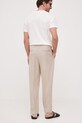 Odzież Armani Exchange spodnie lniane 8NZP15.ZNFNZ.NOS beżowy
