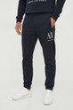 Хлопковые спортивные штаны Armani Exchange 8NZPPQ.ZJ1ZZ.NOS тёмно-синий AA00