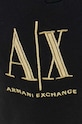 Armani Exchange pamut melegítőnadrág fekete 8NZPPQ.ZJ1ZZ.NOS