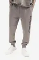 серый Хлопковые спортивные штаны A-COLD-WALL* Essential Logo Мужской
