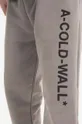 γκρί Βαμβακερό παντελόνι A-COLD-WALL* Essential Logo