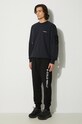 A-COLD-WALL* spodnie dresowe bawełniane Essential Logo ACWMB096 czarny AA00