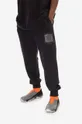A-COLD-WALL* spodnie dresowe bawełniane Foil Grid Sweatpants bawełna czarny ACWMB131.