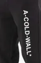 чёрный Хлопковые спортивные штаны A-COLD-WALL* Essential Logo Sweatpants
