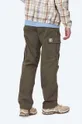 Carhartt WIP pantaloni de bumbac Regular Cargo Pant verde