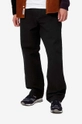 black Carhartt WIP cotton trousers Single Knee Pant Men’s